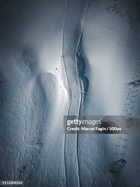 aerial view of snow covered landscape,tux,tirol,austria - zillertal stock pictures, royalty-free photos & images