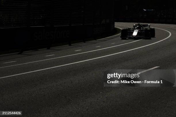 Esteban Ocon of France driving the Alpine F1 A524 Renault on track during the F1 Grand Prix of Australia at Albert Park Circuit on March 24, 2024 in...