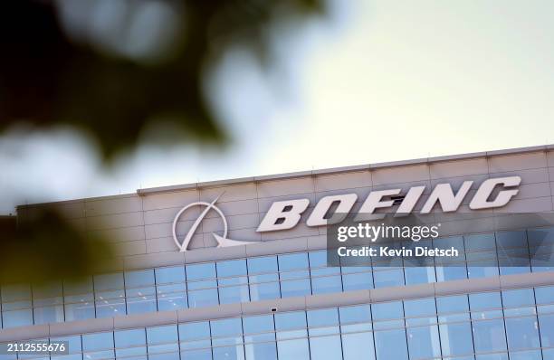 The exterior of the Boeing Company headquarters is seen on March 25, 2024 in Arlington, Virginia. Boeing CEO Dave Calhoun announced he intends to...