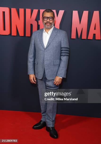 Jordan Peele attends the special screening of "Monkey Man" at Picturehouse Central on March 25, 2024 in London, England.