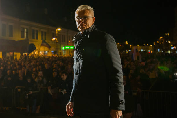 SVK: Ivan Korčok, Pro-EU Candidate For Slovakian Presidency, Holds Rally After First-Round Election Win