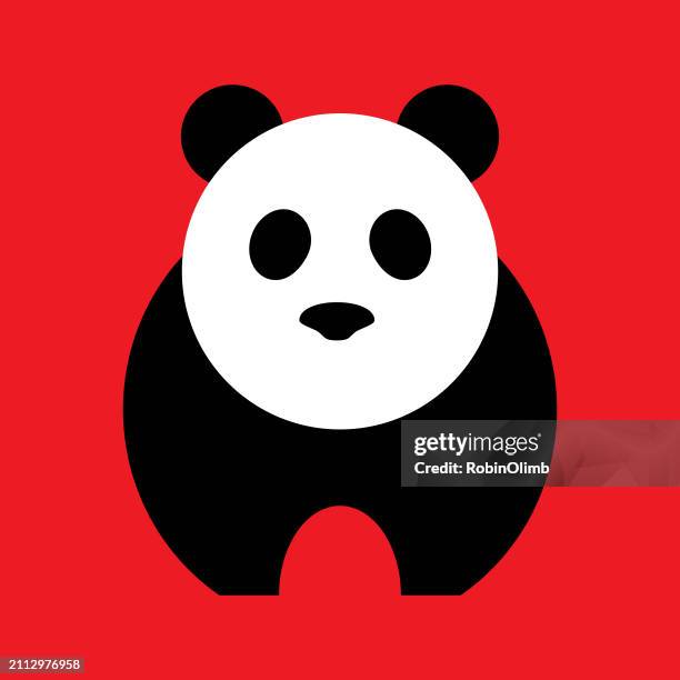 panda icon - panda stock illustrations