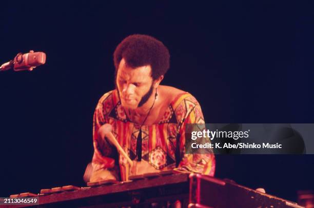 Roy Ayers plays the vibraphone, at Sankei Hall, Tokyo, Japan, 12th June 1971.