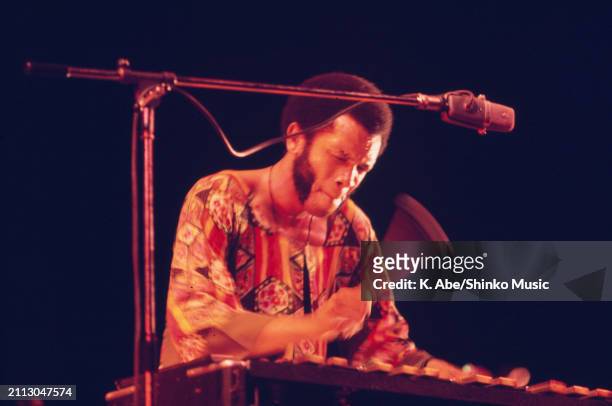 Roy Ayers plays the vibraphone, at Sankei Hall, Tokyo, Japan, 12th June 1971.