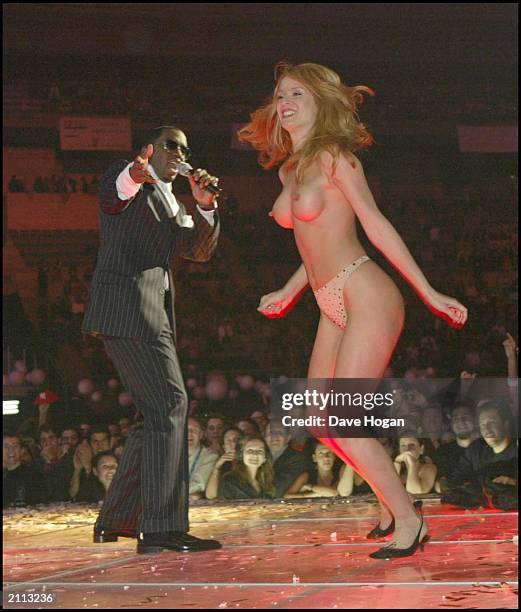 Rap artist P Diddy performs on stage at the 2002 MTV Europe Music Awards at the Palau Sant Jordi in Barcelona, Spain on November 14, 2002. The star,...
