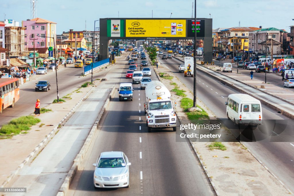 African megacity traffic - Lagos, Nigeria