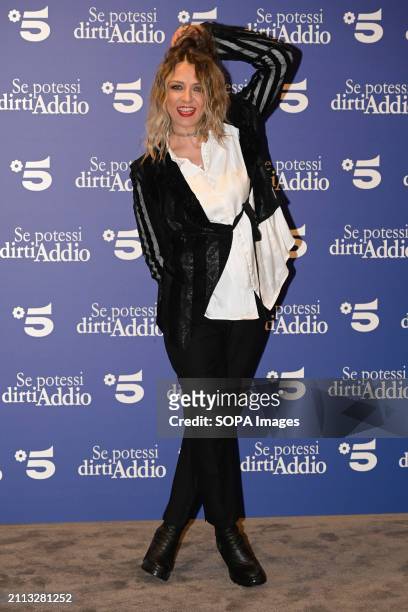 Myriam Catania attends the photocall of Mediaset tv series "Se potessi dirti addio" at Casa del Cinema.
