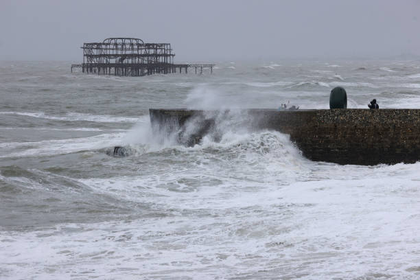 GBR: Storm Nelson Hits The South Coast Of England