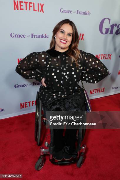 Santina Muha seen at Netflix Original Series "Grace and Frankie" Season 4 Premiere at Arclight Cinemas, Culver City, USA - 18 January 2018