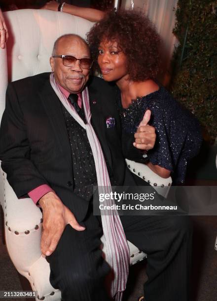 Quincy Jones and Alfre Woodard seen at Netflix toast celebrating the 90th Academy Awards nominees, Los Angeles, USA - 01 March 2018