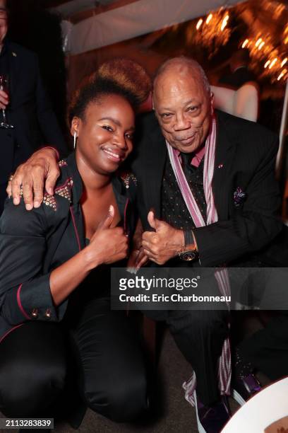 Dee Rees and Quincy Jones seen at Netflix toast celebrating the 90th Academy Awards nominees, Los Angeles, USA - 01 March 2018