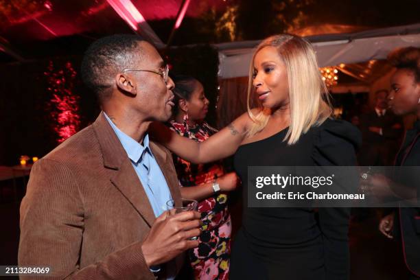 Raphael Saadiq and Mary J. Blige seen at Netflix toast celebrating the 90th Academy Awards nominees, Los Angeles, USA - 01 March 2018