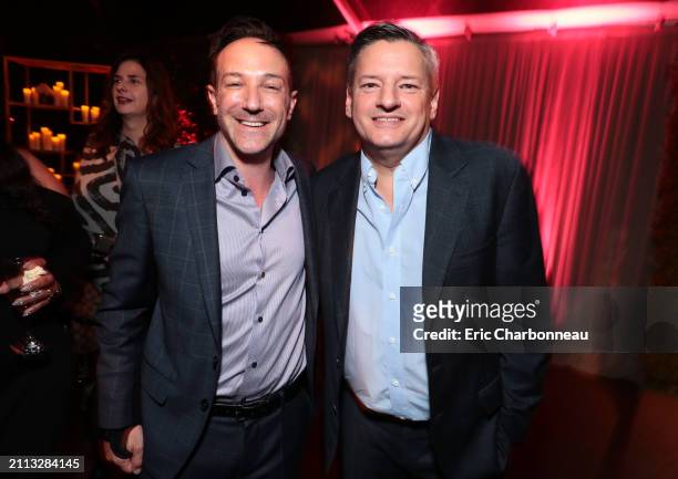 Bryan Fogel and Netflix Chief Content Officer Ted Sarandos seen at Netflix toast celebrating the 90th Academy Awards nominees, Los Angeles, USA - 01...