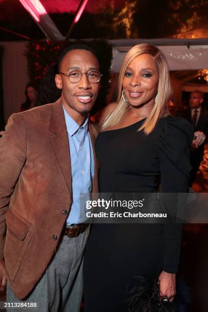 Raphael Saadiq and Mary J. Blige seen at Netflix toast celebrating the 90th Academy Awards nominees, Los Angeles, USA - 01 March 2018