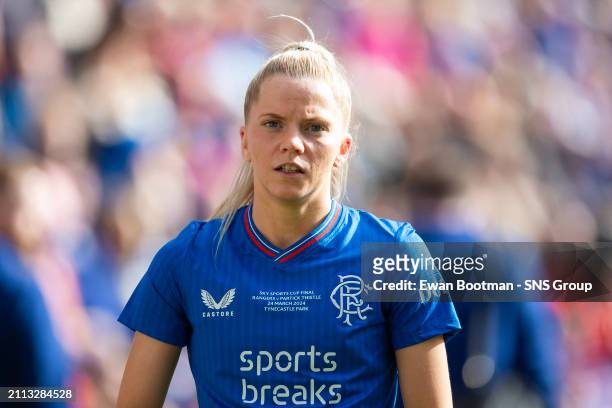 Rangers' Brogan Hay during the Sky Sports Cup Final match between Partick Thistle and Rangers at Tynecastle Park, on March 24 in Edinburgh, Scotland.