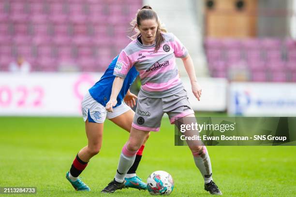 Partick Thistle's Linzi Taylor in action during the Sky Sports Cup Final match between Partick Thistle and Rangers at Tynecastle Park, on March 24 in...