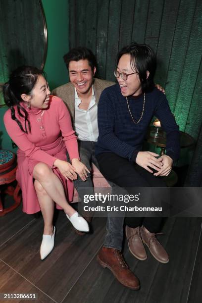 Awkwafina, Henry Golding and Jimmy O. Yang seen at Warner Bros. 'Crazy Rich Asians' Celebration, Beverly Hills, USA - 05 November 2018