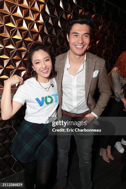 Constance Wu and Henry Golding seen at Warner Bros. 'Crazy Rich Asians' Celebration, Beverly Hills, USA - 05 November 2018