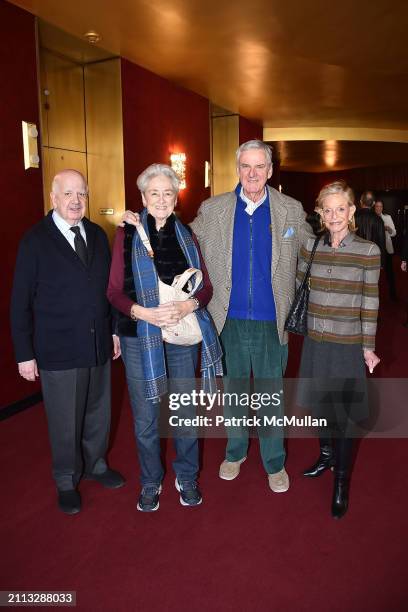 John Brewer, Ludmila Bidwell, Truman Bidwell and Linda Lindenbaum attend Peter Gelb and Barbara Tober Backstage at the Metropolitan Opera at...