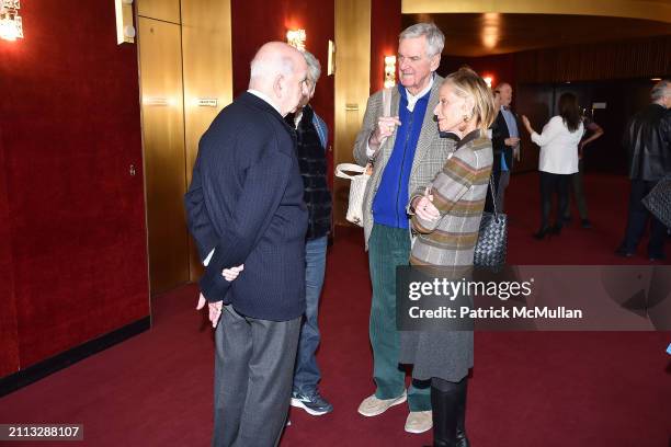John Brewer, Ludmila Bidwell, Truman Bidwell and Linda Lindenbaum attend Peter Gelb and Barbara Tober Backstage at the Metropolitan Opera at...