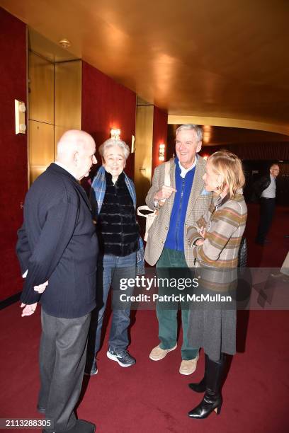 John Brewer, Ludmila Bidwell, Truman Bidwell and Linda Lindenbaum attend Peter Gelb and Barbara Tober Backstage at the Metropolitan Opera at...