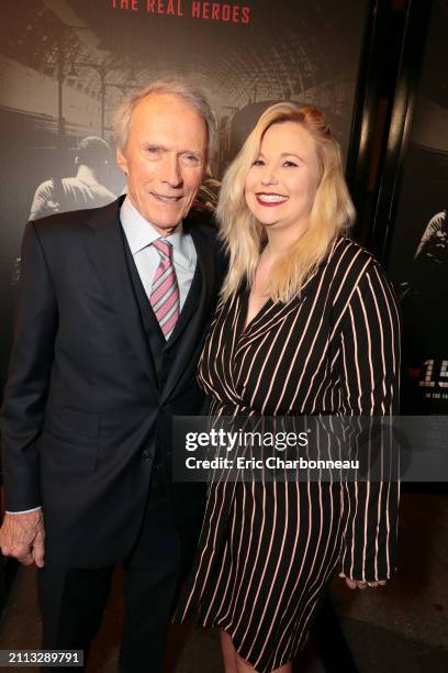 Clint Eastwood, Director/Producer, Kathryn Eastwood seen at Warner Bros. Pictures 'The 15:17 to Paris' World Premiere, Los Angeles, CA, USA - 5...