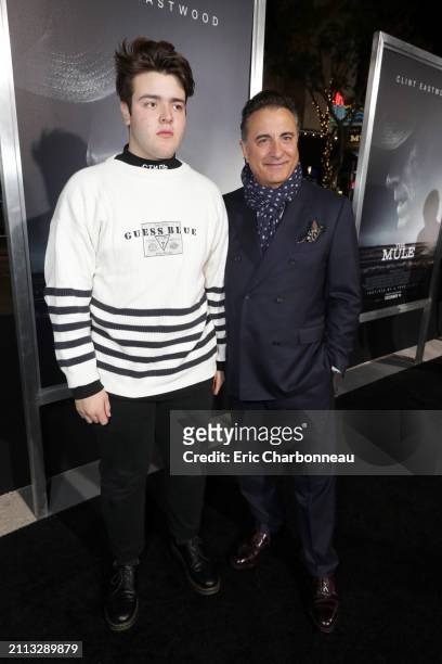 Andres Garcia-Lorido, Andy Garcia seen at Warner Bros. Pictures World Premiere of 'The Mule' at Regency Village Theatre, Los Angeles, CA, USA - 10...