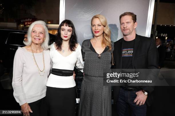 Maggie Johnson, Graylen Spencer Eastwood, Alison Eastwood, Stacy Poitras seen at Warner Bros. Pictures World Premiere of 'The Mule' at Regency...