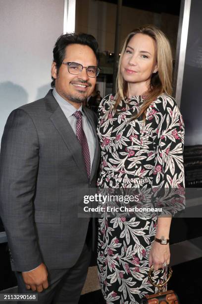 Michael Pena, Brie Shaffer seen at Warner Bros. Pictures World Premiere of 'The Mule' at Regency Village Theatre, Los Angeles, CA, USA - 10 December...