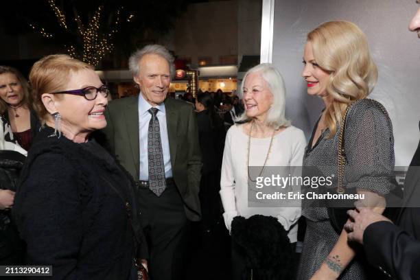 Dianne Wiest, Clint Eastwood, Director/Producer/Actor, Maggie Johnson, Alison Eastwood seen at Warner Bros. Pictures World Premiere of 'The Mule' at...