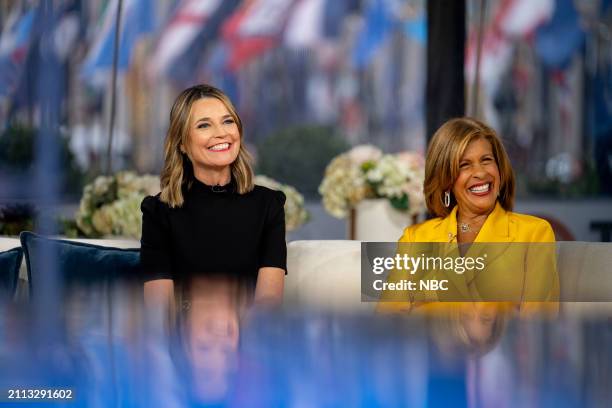 Savannah Guthrie and Hoda Kotb on Wednesday, March 27, 2024 --