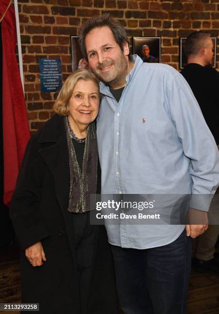 Anne Reid and David Babani attend the press night after party for "Power Of Sail" at the Menier Chocolate Factory on March 28, 2024 in London,...