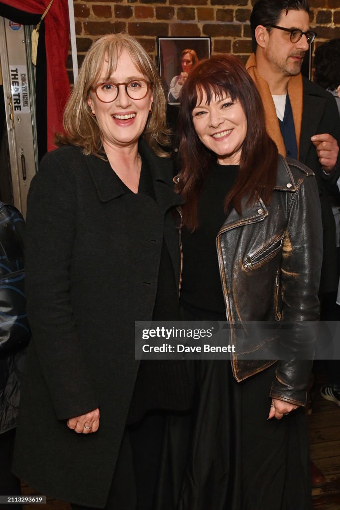 Finty Royle Jenna Russell and Finty Williams attend the press night after party ...