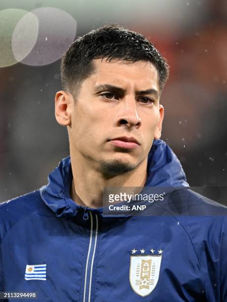 Mathias Olivera of Uruguay during the friendly Interland match between Ivory Coast and Uruguay at Stade Bollaert Delelis on March 26, 2024 in Lens,...