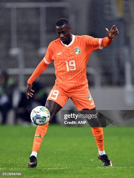 Nicolas Pepe of Ivory Coast during the friendly Interland match between Ivory Coast and Uruguay at Stade Bollaert Delelis on March 26, 2024 in Lens,...