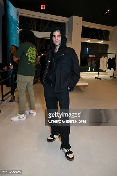 Miles Richie at the Represent Los Angeles store opening on March 28, 2024 in Los Angeles, California.