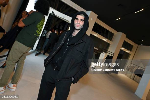 Miles Richie at the Represent Los Angeles store opening on March 28, 2024 in Los Angeles, California.
