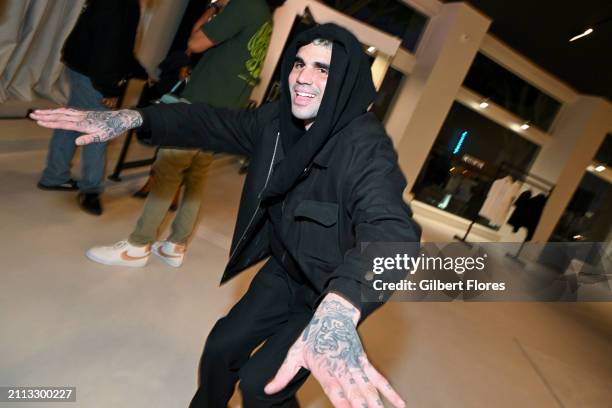 Miles Richie at the Represent Los Angeles store opening on March 28, 2024 in Los Angeles, California.