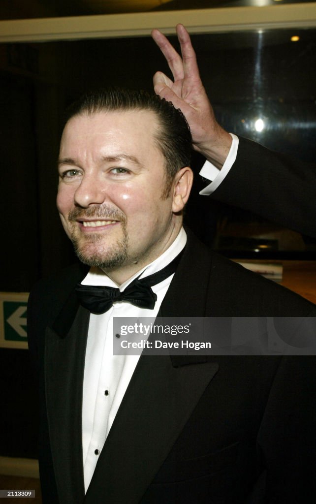 British comedian and actor Ricky Gervais attends the British Comedy
