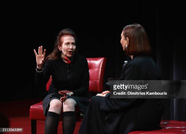 Lynn Hirschberg and Maya Rudolph attend SAG-AFTRA Foundation Conversations at SAG-AFTRA Foundation Robin Williams Center on March 25, 2024 in New...