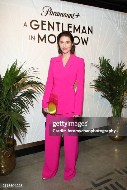 Mary Elizabeth Winstead attends a special Canadian screening of new Paramount+ series, "A Gentleman in Moscow", at Paradise Theatre on March 25, 2024...