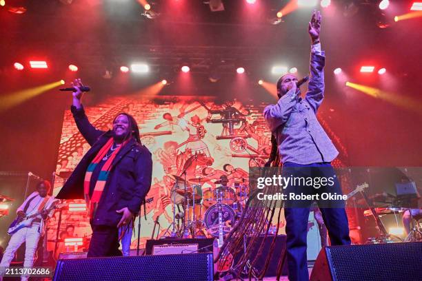 Stephen Marley and Damian Marley perform onstage at History on March 25, 2024 in Toronto, Ontario.