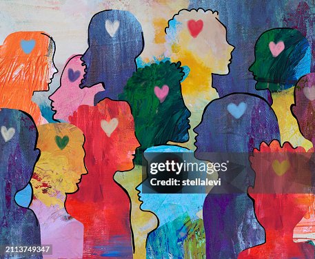 Group of loving diverse people Group of loving diverse people