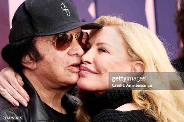 Shannon Tweed and Gene Simmons attend the world premiere of "Godzilla x Kong: The New Empire" at TCL Chinese Theatre on March 25, 2024 in Hollywood,...