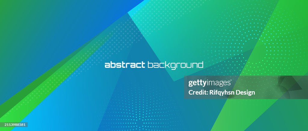 Modern Wide Banner Abstract Liquid Background With Blue And Green ...