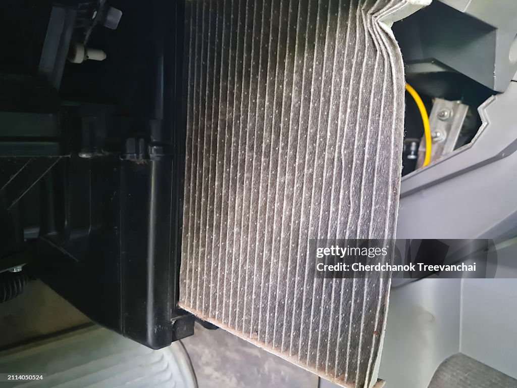 Replace car cabin air conditioning filter