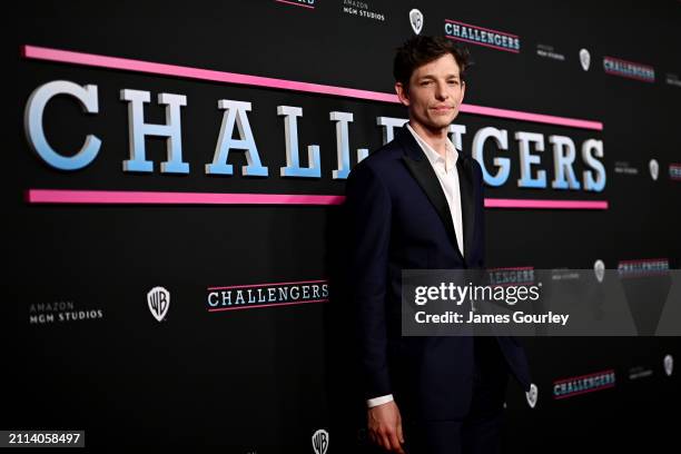 Mike Faist attends the Australian premiere of "Challengers" at the State Theatre on March 26, 2024 in Sydney, Australia.