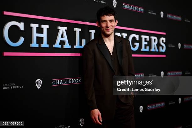 Josh O'Connor attends the Australian premiere of "Challengers" at the State Theatre on March 26, 2024 in Sydney, Australia.