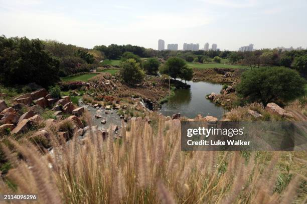 View of the golf course prior to the Hero Indian Open at DLF Golf and County Club on March 26, 2024 in New Delhi, India.