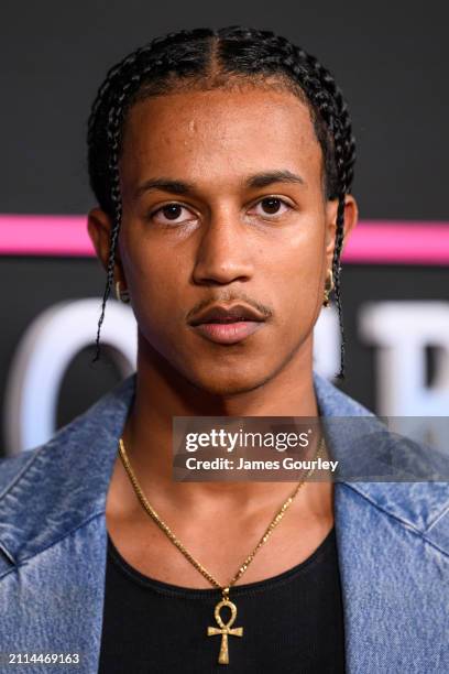 Moe Alhassan attends the Australian premiere of "Challengers" at the State Theatre on March 26, 2024 in Sydney, Australia.